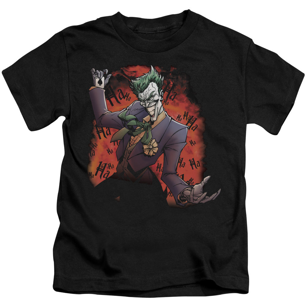 Batman Jokers Ave Juvenile Kids Youth T Shirt Black Officially Licensed