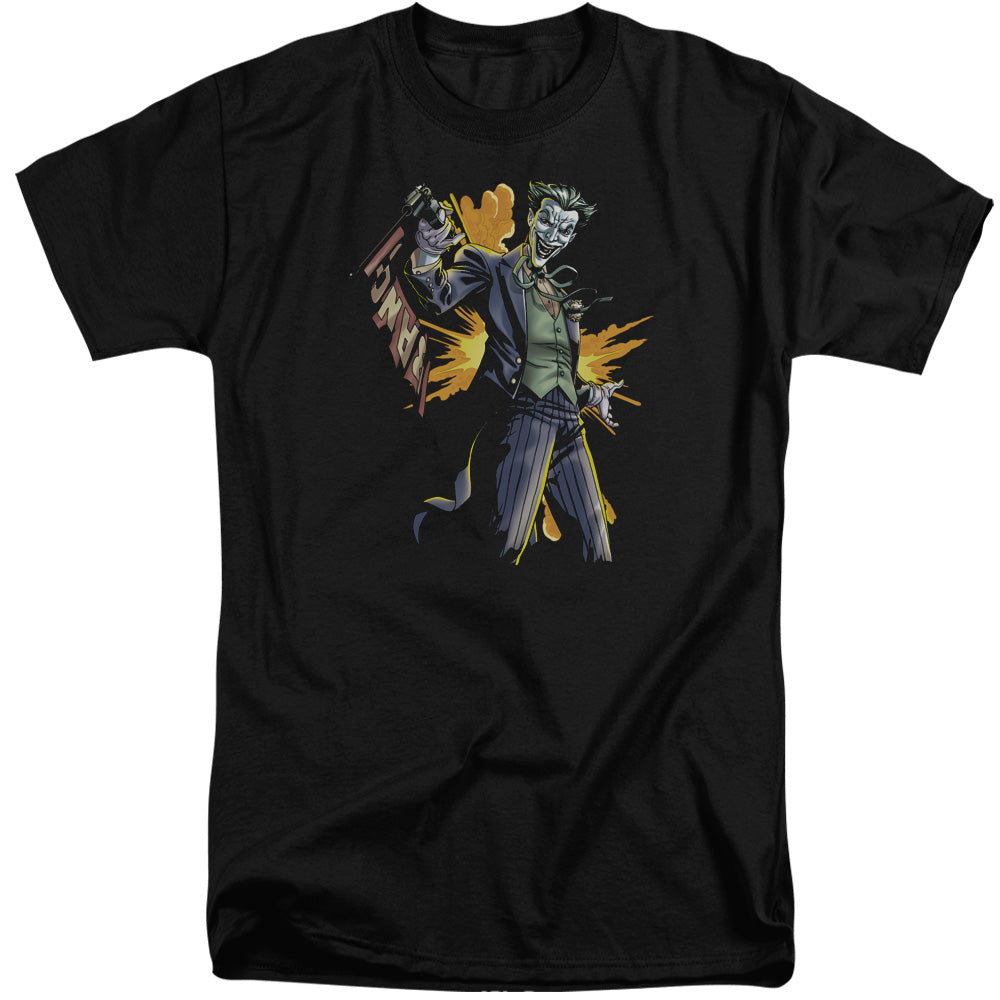 Batman Joker Bang Mens Tall T Shirt Black Officially Licensed
