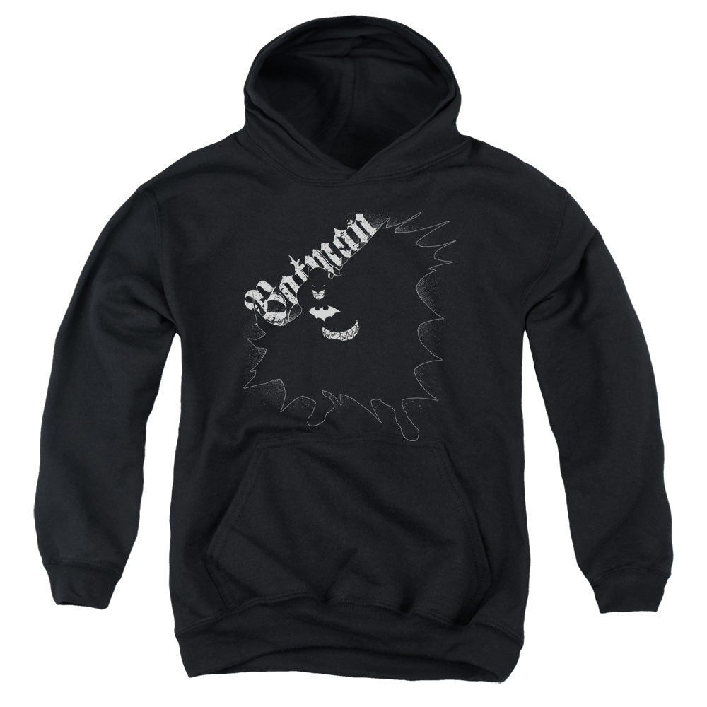 Batman Darkness Kids Youth Hoodie Black Officially Licensed