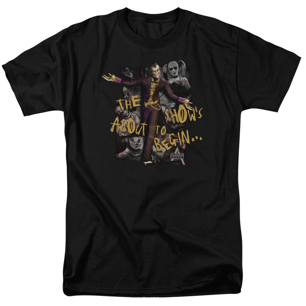 Arkham City About To Begin Mens T Shirt Black Officially Licensed