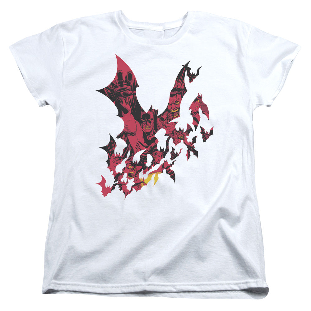 Batman Broken City Womens T Shirt White Officially Licensed