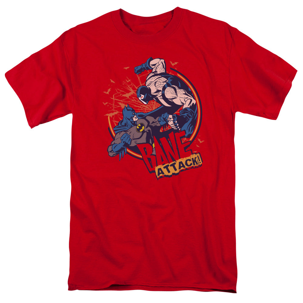 Batman Bane Attack! Mens T Shirt Red Officially Licensed