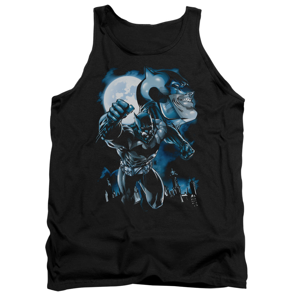 Batman Moonlight Bat Mens Tank Top Shirt Black Officially Licensed