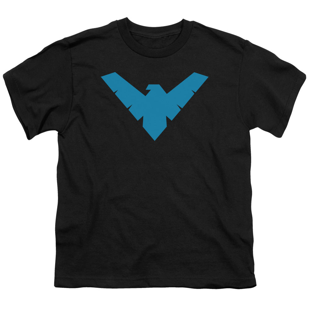 Batman Nightwing Symbol Kids Youth T Shirt Black Officially Licensed