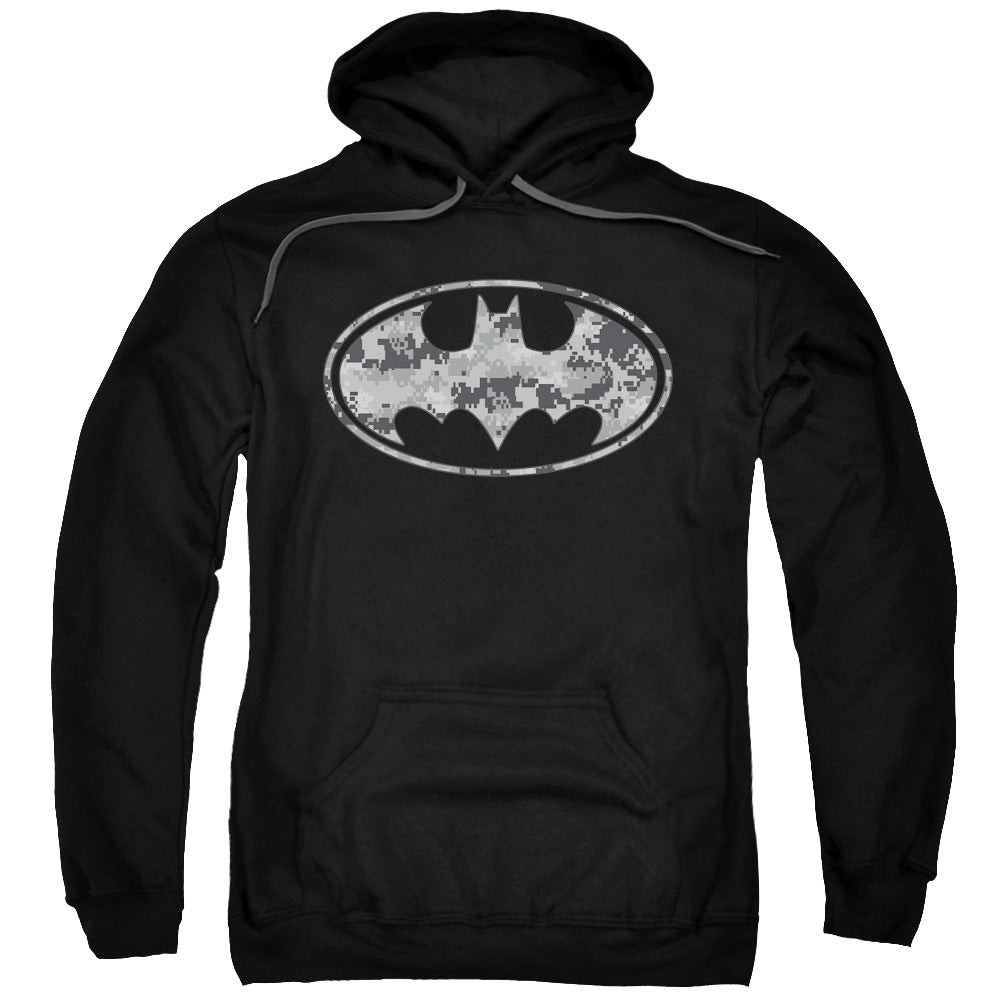 Batman Urban Camo Shield Mens Hoodie Black Officially Licensed