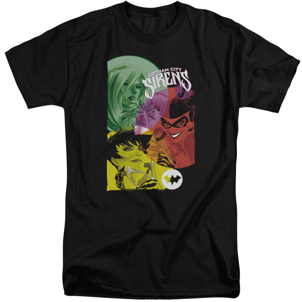 Batman Gotham Sirens Mens Tall T Shirt Black Officially Licensed