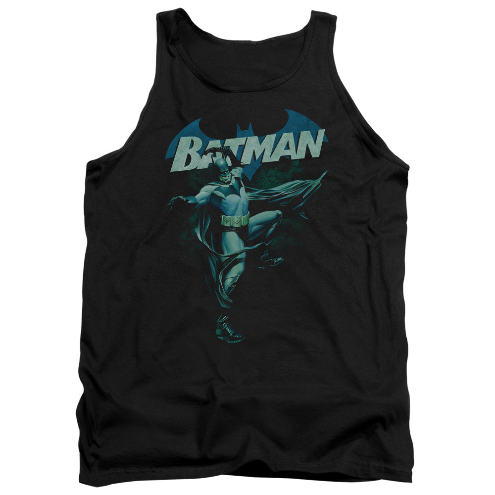 Batman Blue Bat Mens Tank Top Shirt Black Officially Licensed