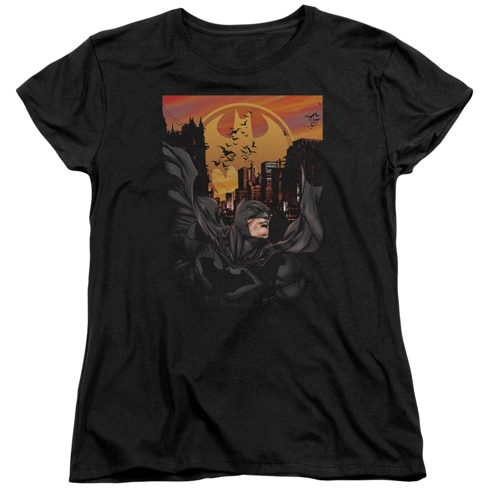 Batman Always On Call Womens T Shirt Black Officially Licensed