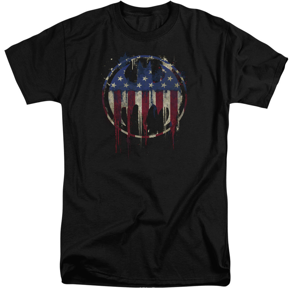 Batman Bleeding Signal Mens Tall T Shirt Black Officially Licensed