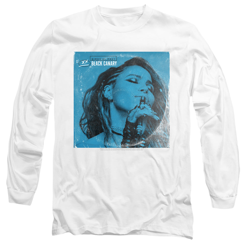 Birds Of Prey Blue Canary Mens Long Sleeve Shirt White Officially Licensed