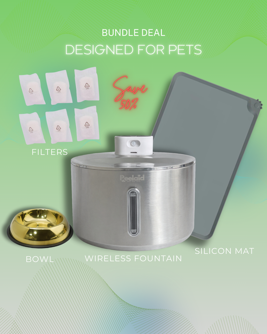Peelaid⢠- Fountain+Filters+Bowl+Mat - Bundle