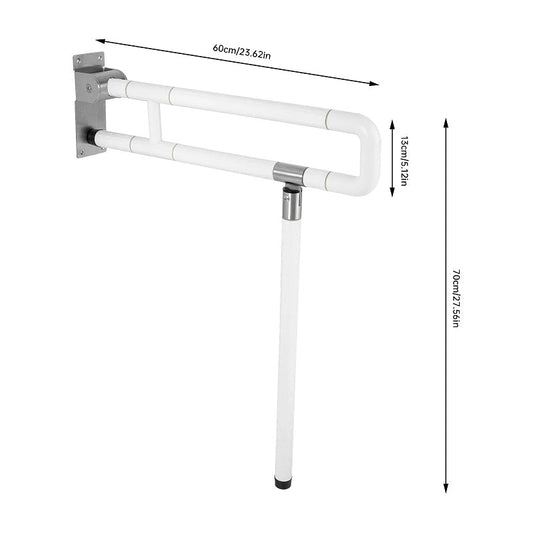 Toilet Grab Bar Foldable Stainless for Seniors Elderly Handicap Bathroom