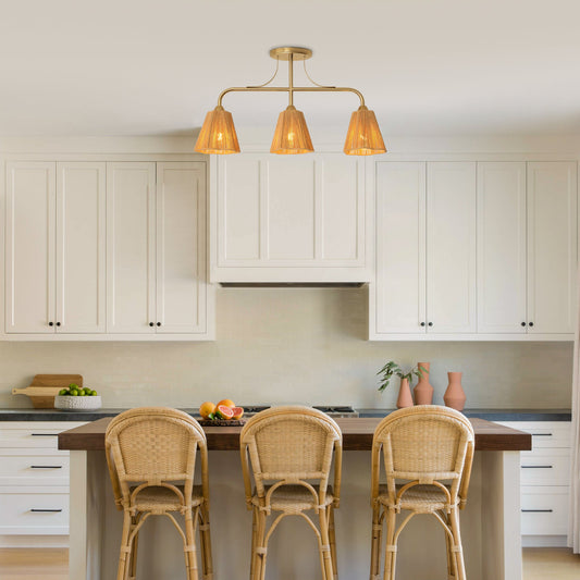 30 Inch Paddy 3-Light Chandelier
