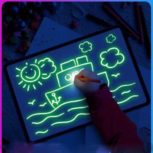 Draw With Light Fun Glowing Paint Glow Light Tablet Draw With Light Fun And Developing Toy