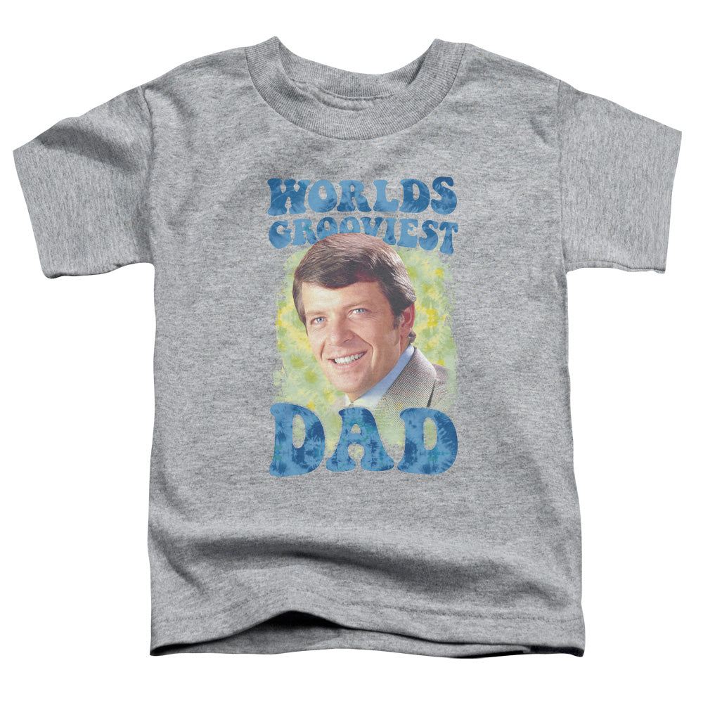 Brady Bunch Worlds Grooviest Toddler Kids Youth T Shirt Athletic Heather Officially Licensed