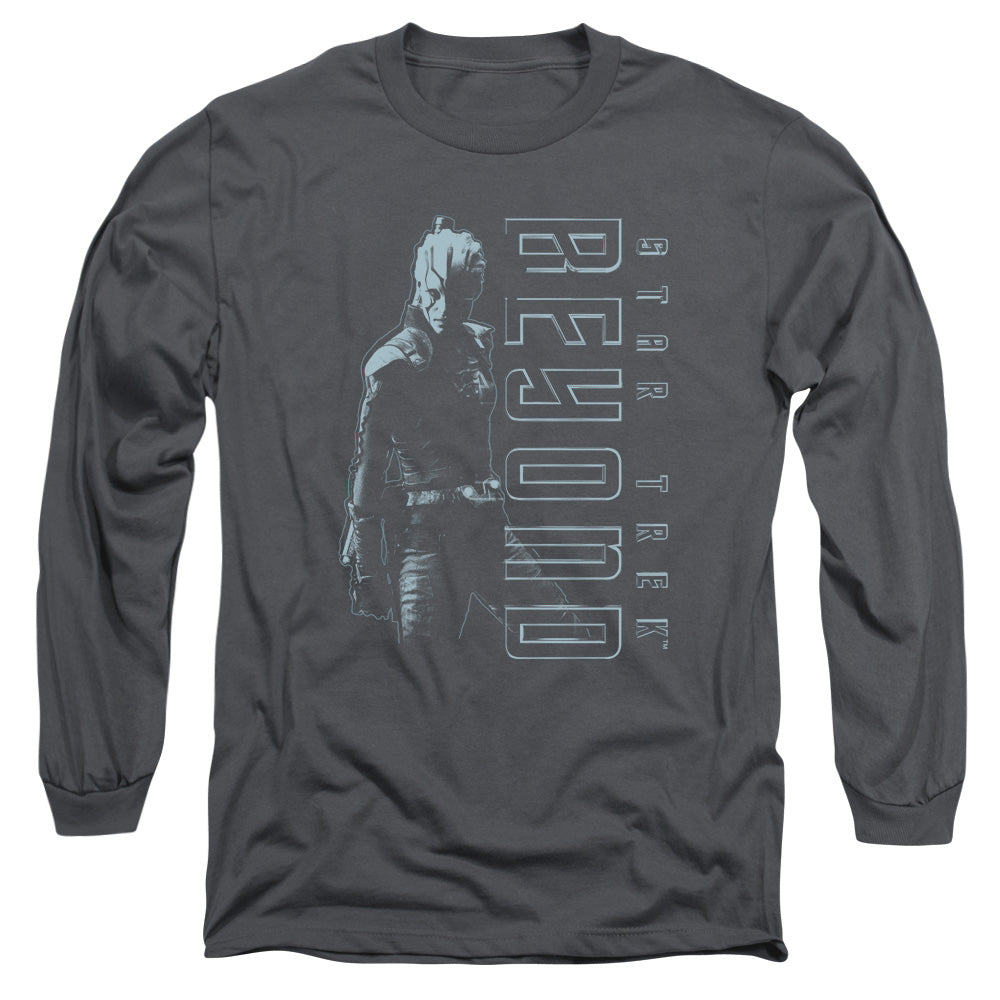 Star Trek Beyond Jaylah Mens Long Sleeve Shirt Charcoal Officially Licensed Officially Licensed