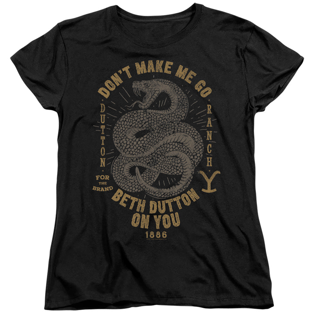 Yellowstone Beth Dutton Womens T Shirt Black Officially Licensed