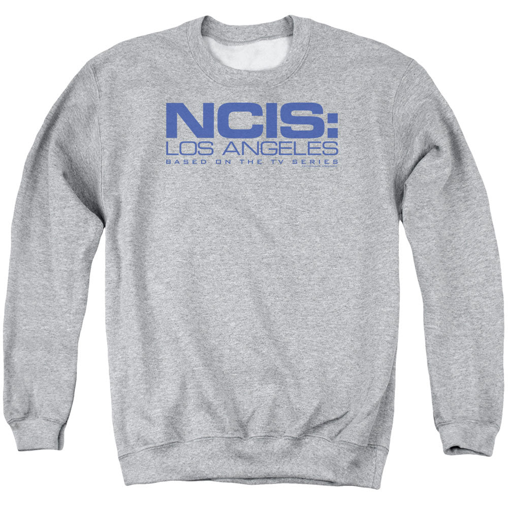Ncis La Logo Mens Crewneck Sweatshirt Athletic Heather Officially Licensed