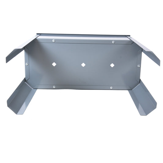 Elevated garden bed, metal elevated outdoor flowerpot box, suitable for backyard and terrace, large flowerpot Grey + Steel