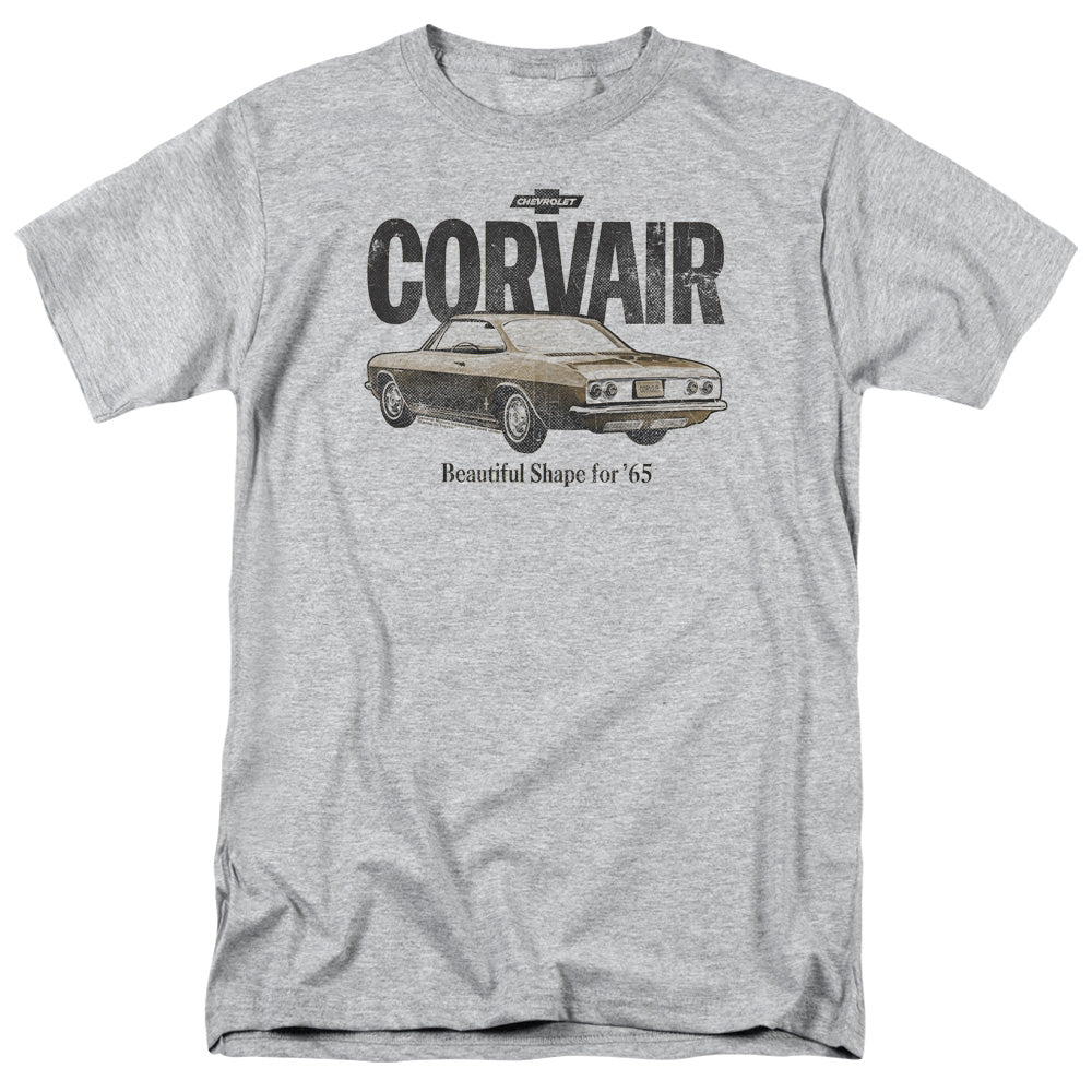 Chevrolet Retro Corvair Mens T Shirt Athletic Heather Officially Licensed