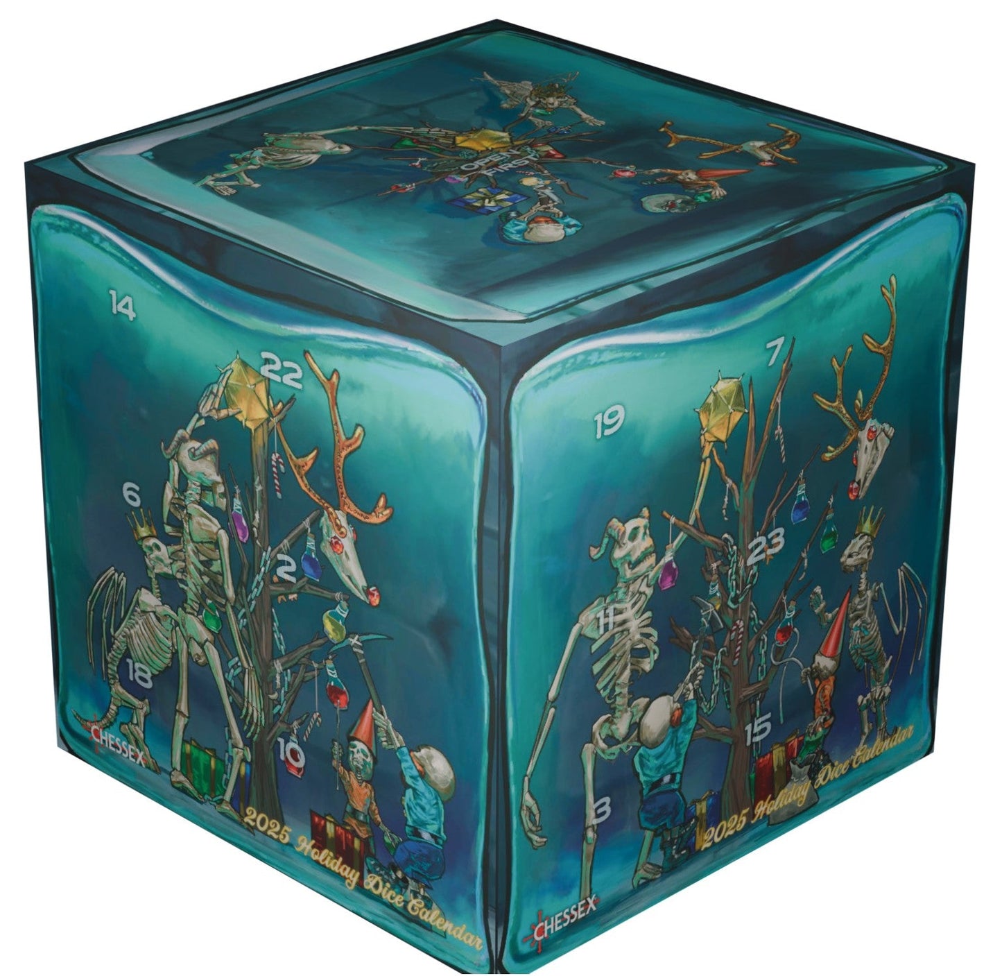 Chessex 2025 Holiday Dice Calendar