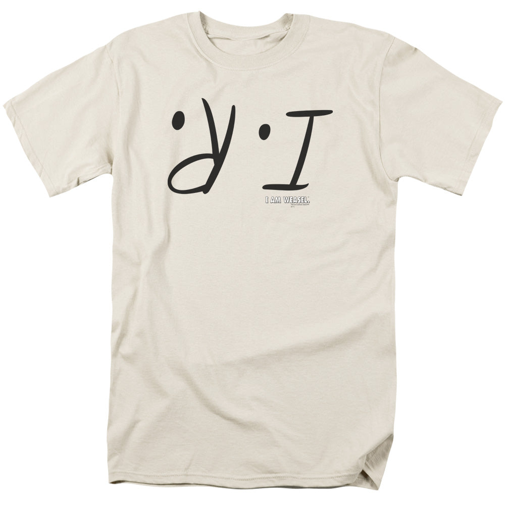 I Am Weasel I R Mens T Shirt Cream Officially Licensed