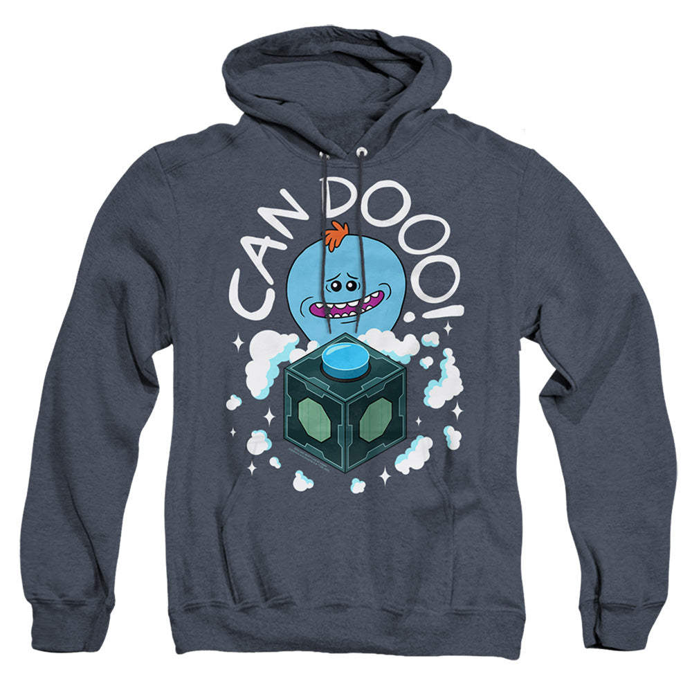 Rick And Morty Can Do Heather Mens Hoodie Navy Officially Licensed