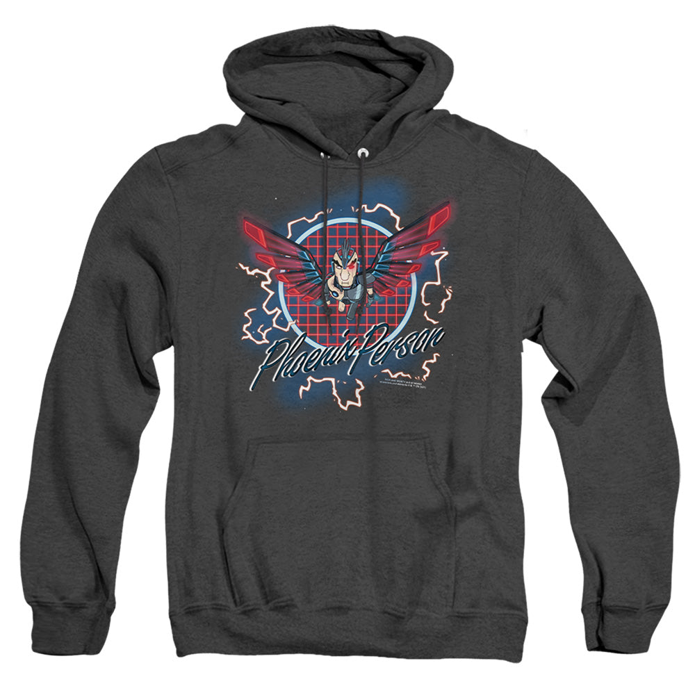 Rick And Morty Phoenix Person Heather Mens Hoodie Black Officially Licensed