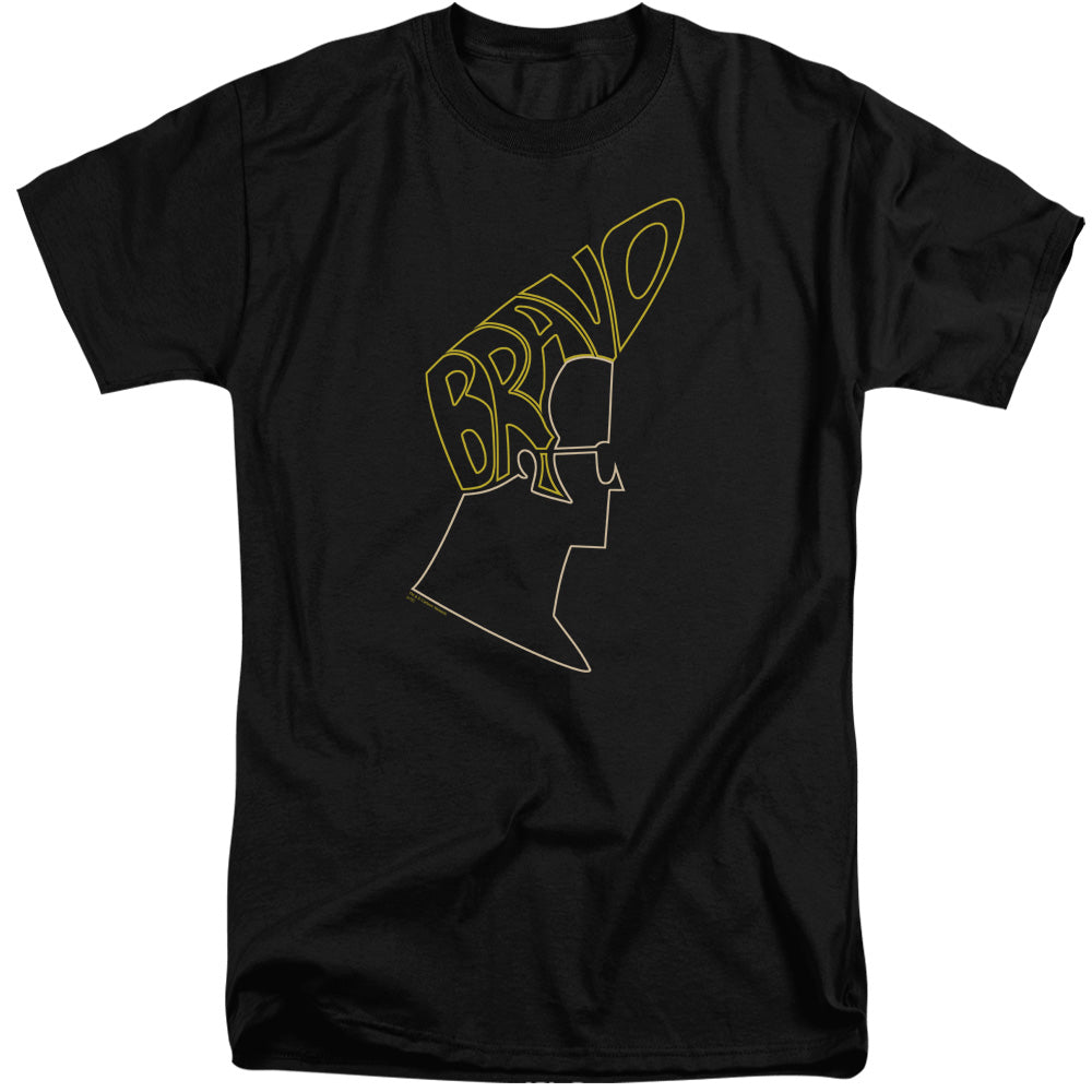 Johnny Bravo Bravo Hair Mens Tall T Shirt Black Officially Licensed