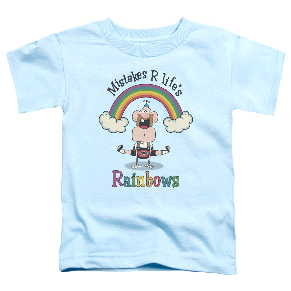 Uncle Grandpa Lifes Rainbows Toddler Kids Youth T Shirt Light Blue Officially Licensed