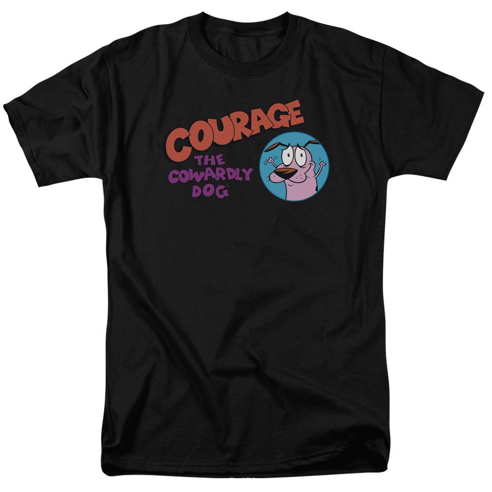 Courage The Cowardly Dog Courage Logo Mens T Shirt Black Officially Licensed