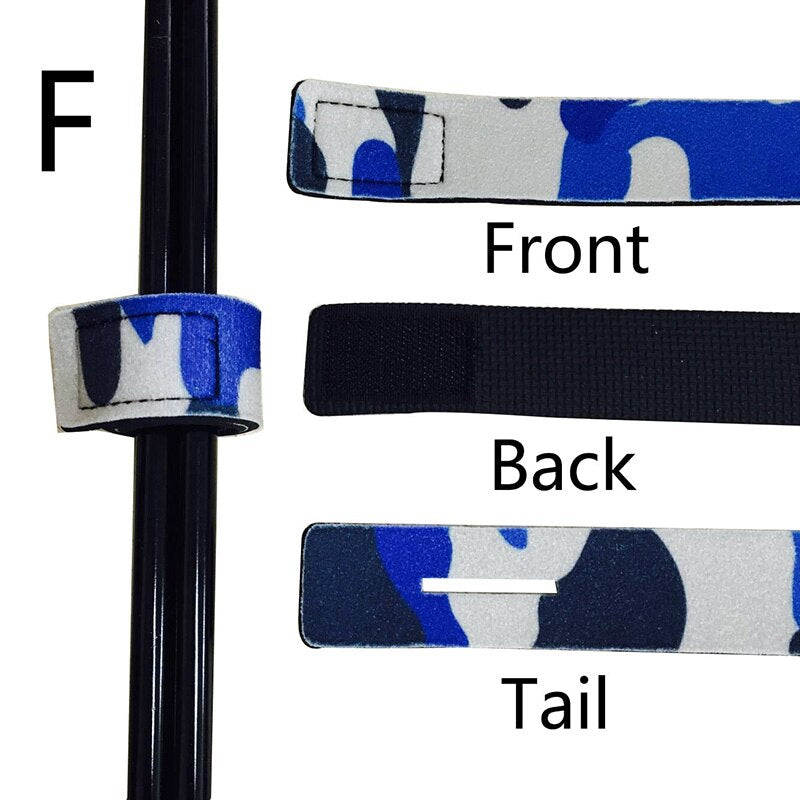1 Pcs New Fishing Tools Rod Tie Strap Belt Tackle Elastic Wrap Band Pole Holder Accessories Diving Materials Non-slip Firm