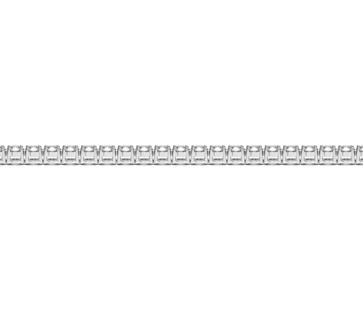 Lab Grown Round Diamond Tennis Bracelet in 14k White Gold (4 cctw F/G VS2/SI1)