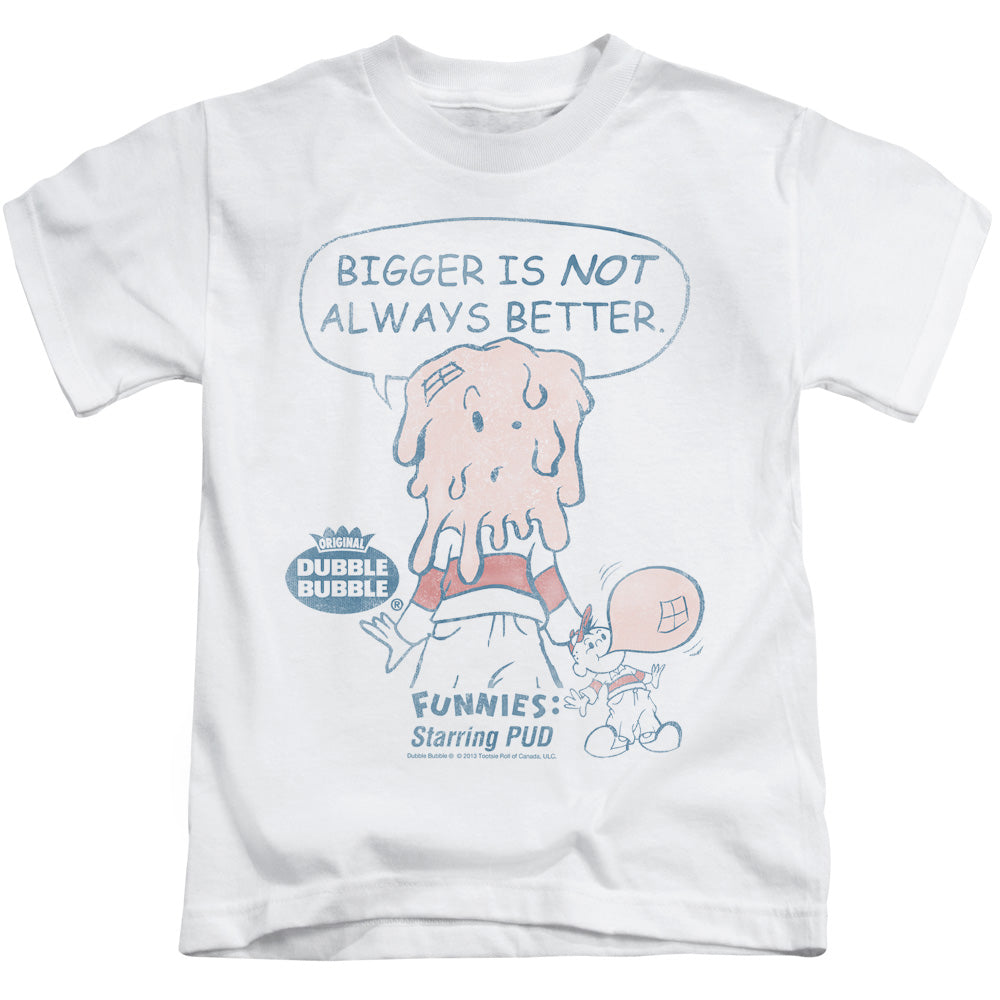Dubble Bubble Bigger Juvenile Kids Youth T Shirt White (7) Officially Licensed