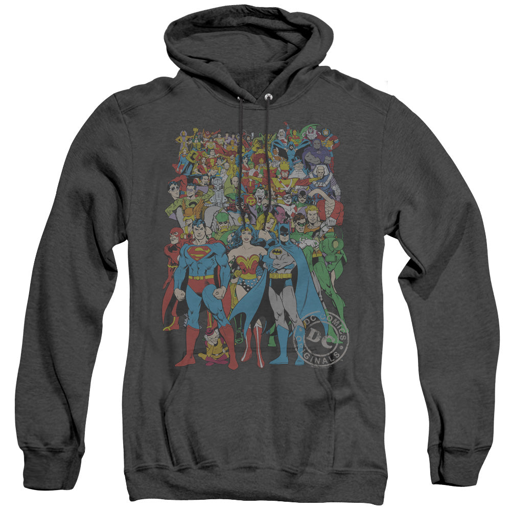Dc Original Universe Heather Mens Hoodie Black Officially Licensed