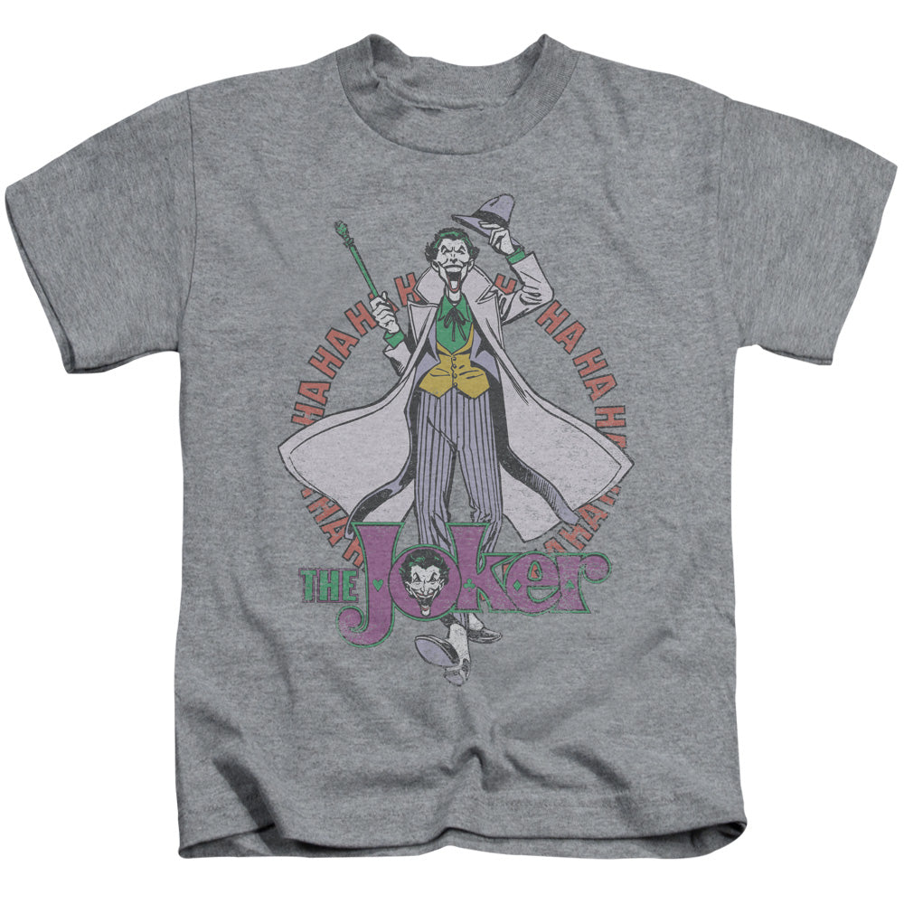 DC Comics Maniacal Juvenile Kids Youth T Shirt Athletic Heather Officially Licensed