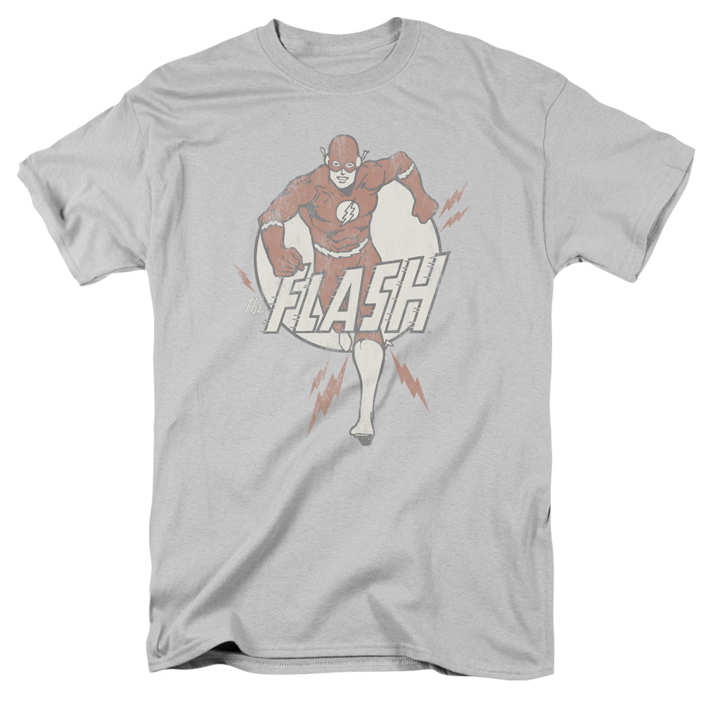 Dc Flash Lightning Fast Mens T Shirt Silver Officially Licensed