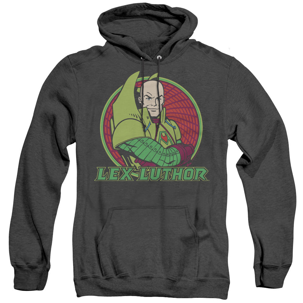 Dc Lex Luthor Heather Mens Hoodie Black Officially Licensed