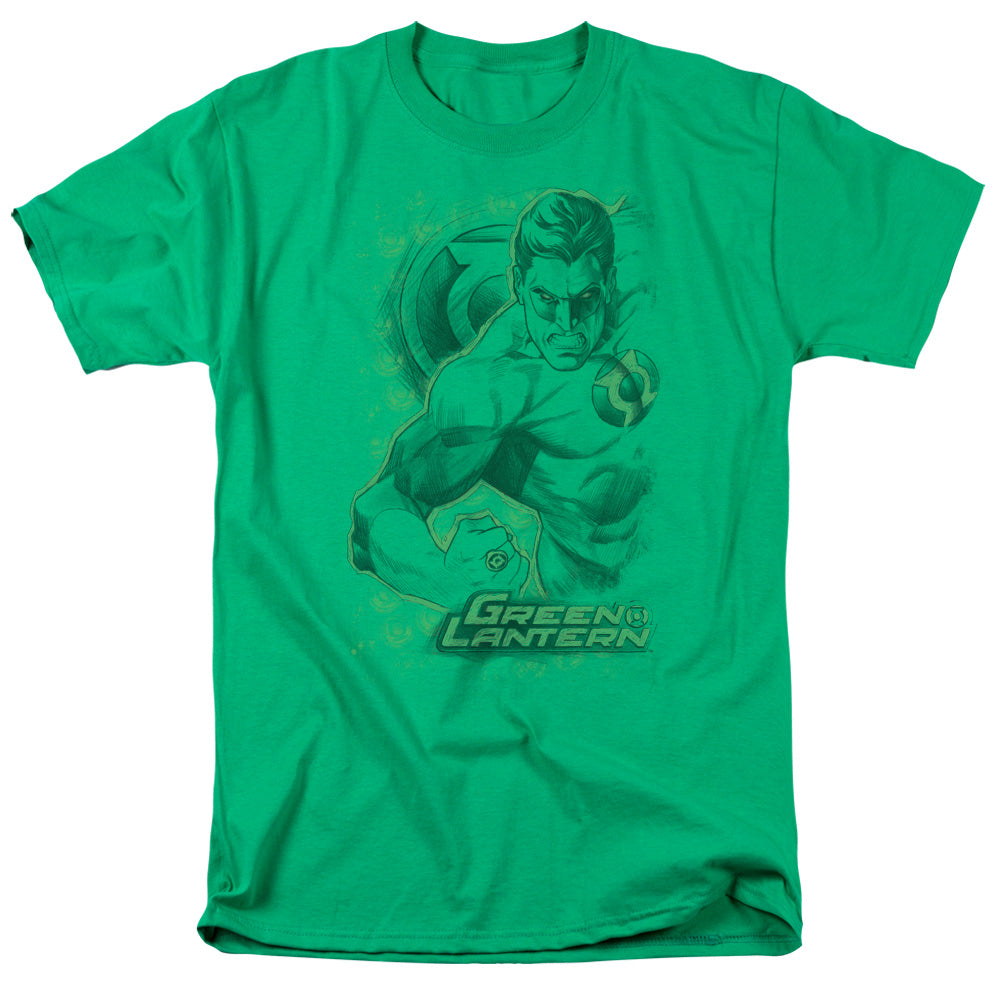 Dc Pencil Energy Mens T Shirt Kelly Green Officially Licensed