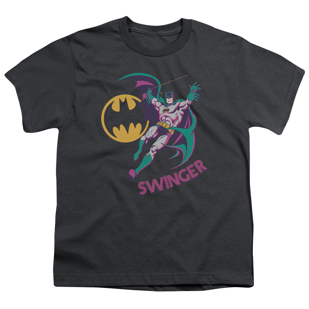 DC Comics Swinger Kids Youth T Shirt Charcoal Officially Licensed