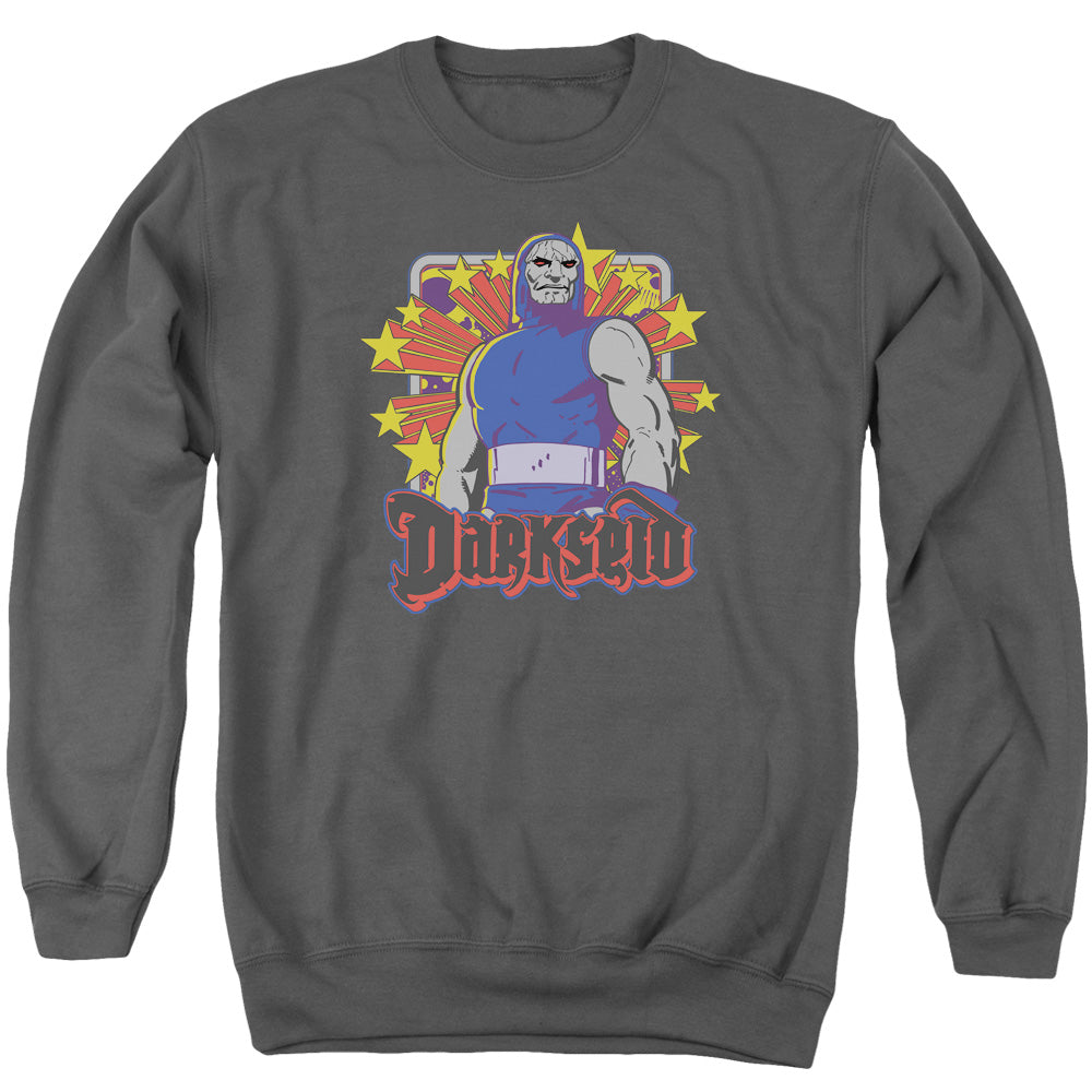 DC Comics Darkseid Stars Mens Crewneck Sweatshirt Charcoal Officially Licensed