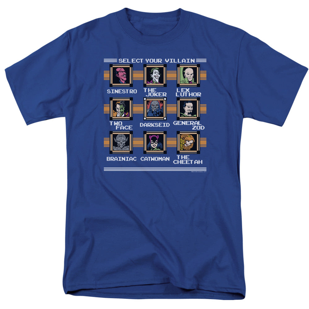 Dc Stage Select Mens T Shirt Royal Officially Licensed
