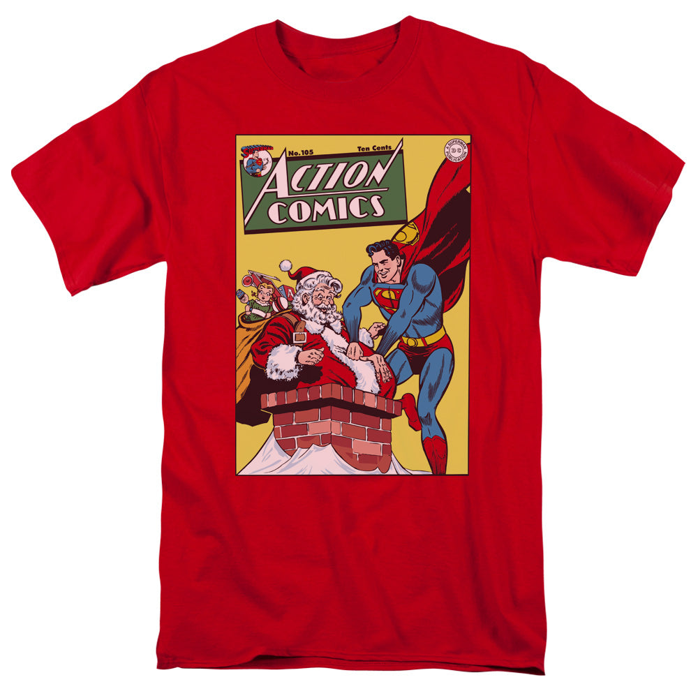 DC Comics Cover No. 105 Mens T Shirt Red Officially Licensed