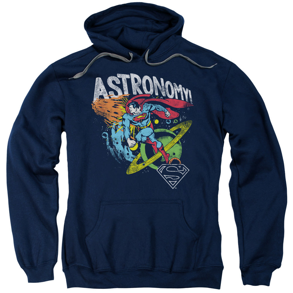 DC Comics Astronomy Mens Hoodie Navy Blue Officially Licensed