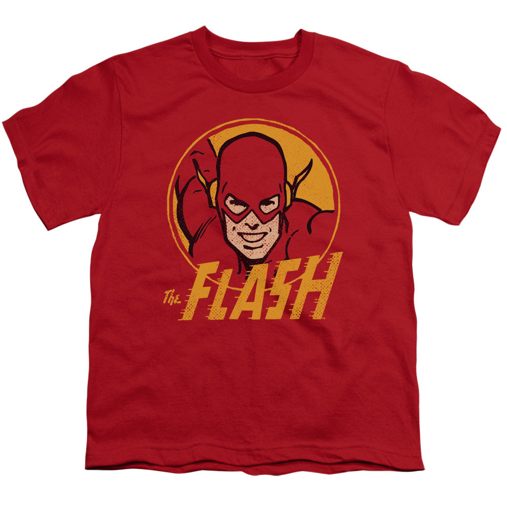 DC Comics Flash Flash Circle Kids Youth T Shirt Red Officially Licensed