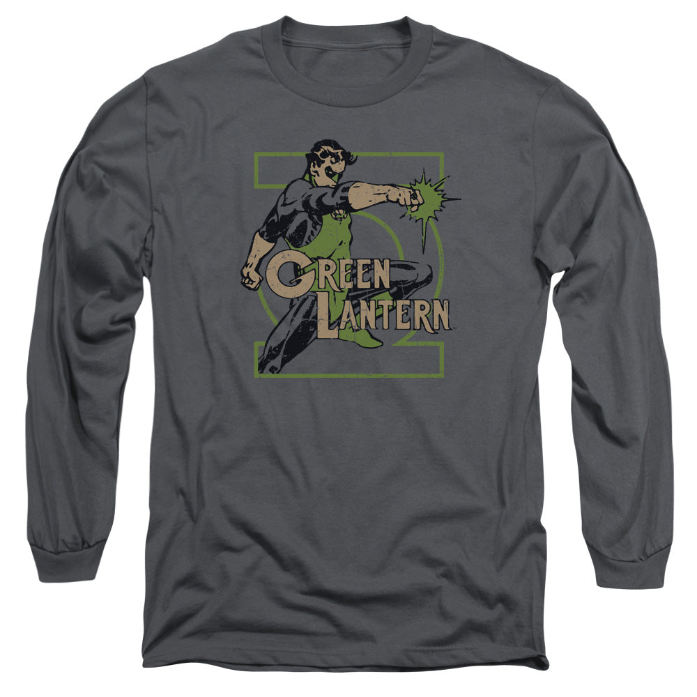 DC Comics Ring Power Mens Long Sleeve Shirt Charcoal Officially Licensed