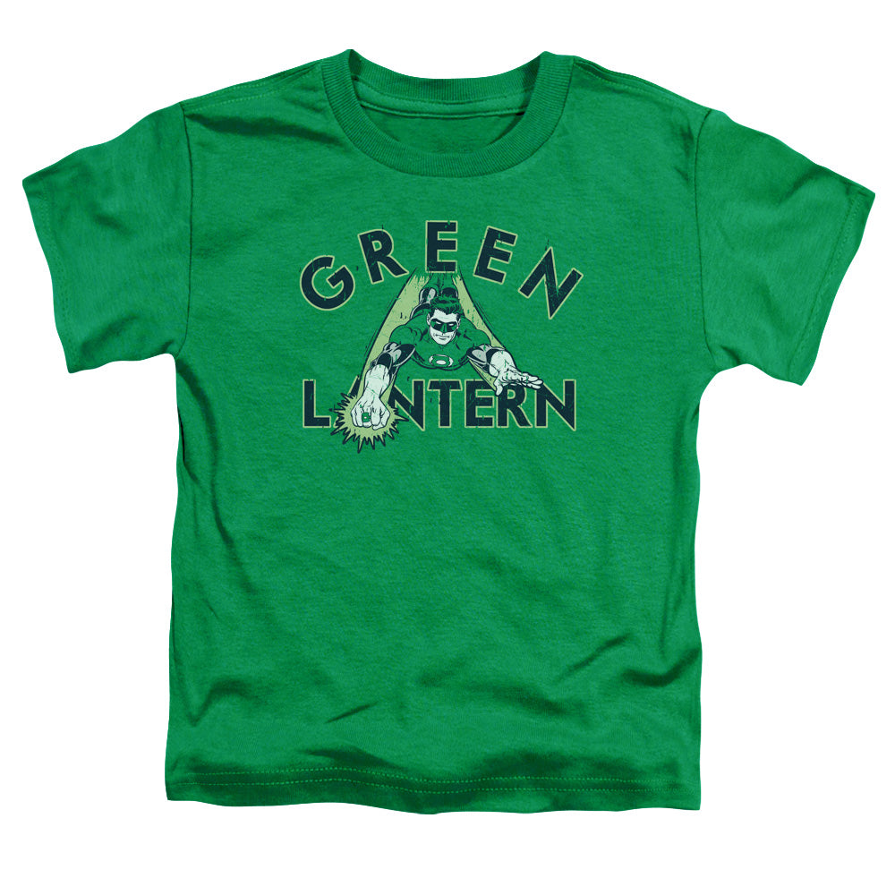 DC Comics in Flight Toddler Kids Youth T Shirt Kelly Green Officially Licensed