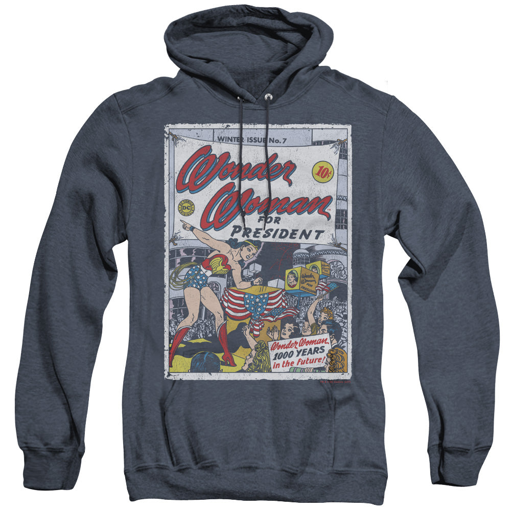 Dc Ww For President Heather Mens Hoodie Navy Officially Licensed