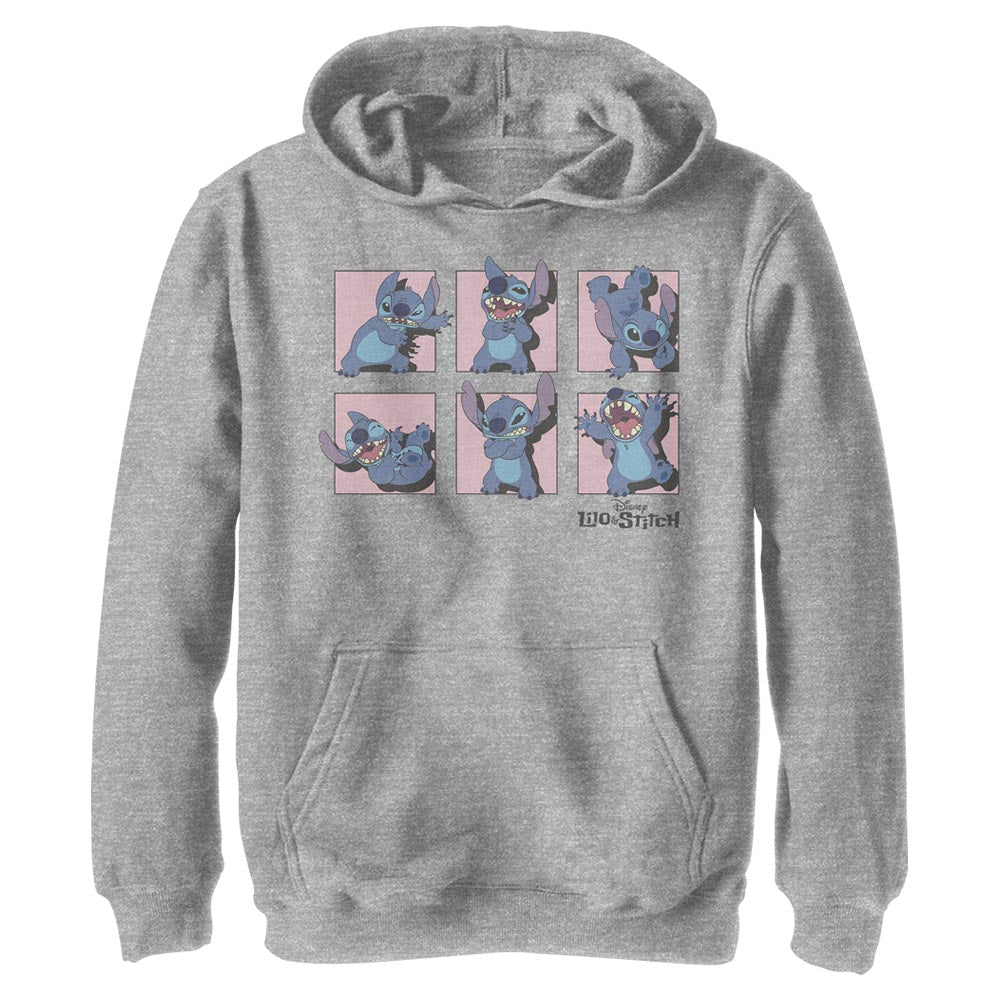 Disney Stitch Poses Boys Kids Lightweight Hoodie