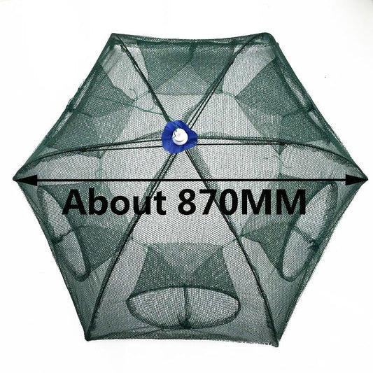 6 Hole Shrimp Catcher Trap Cages Mesh Aquarium Fishing Net